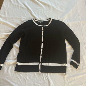 Joseph Black and White Cardigan